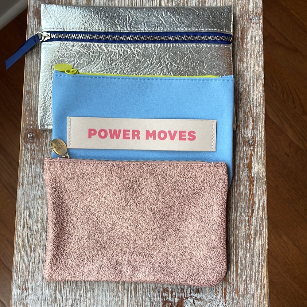 3 Ipsy Cosmetic Bags with Free Face Mask